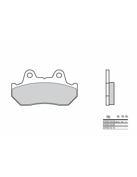 Plaquette de frein BREMBO 07HO1010 organique Route