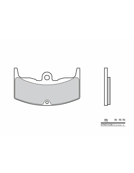 Plaquette de frein BREMBO 07HO1406 organique Route