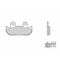 Plaquette de frein avant BREMBO 07HO2107 organique Route