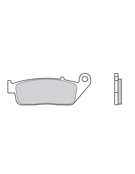 Plaquettes de frein BREMBO route métal fritté - 07HO30LA
