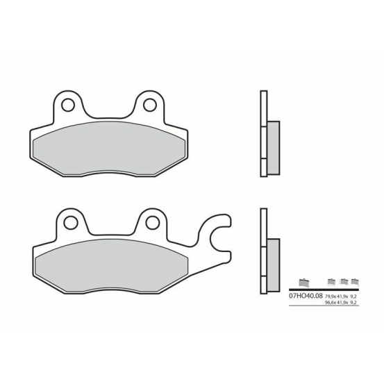 Plaquette de frein avant BREMBO 07HO4008 organique Route