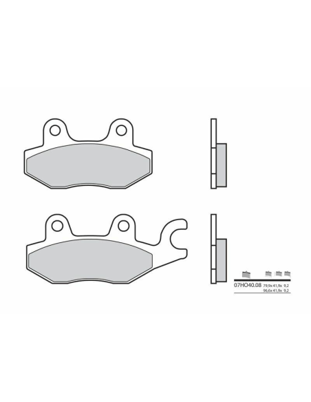 Plaquette de frein avant BREMBO 07HO4008 organique Route