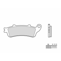 Plaquette de frein arrière BREMBO 07HO43SP métal fritté Route