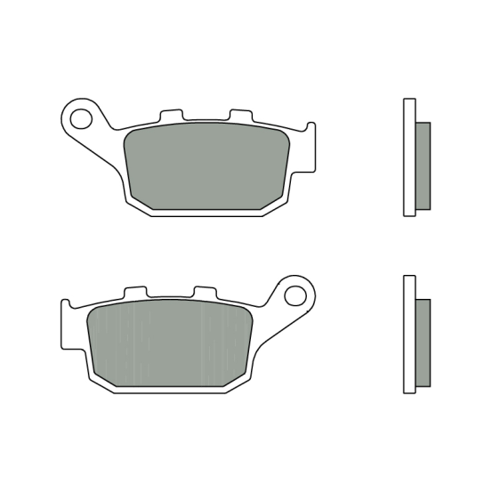 Plaquette de frein arrière BREMBO 07HO53SP métal fritté Route