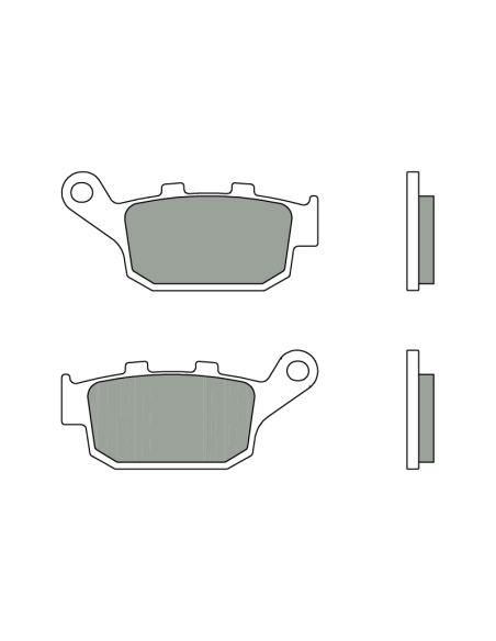 Plaquette de frein arrière BREMBO 07HO53SP métal fritté Route