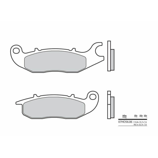 Plaquette de frein avant BREMBO 07HO5606 organique Route