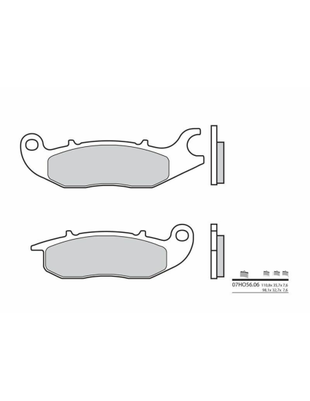 Plaquette de frein avant BREMBO 07HO5606 organique Route