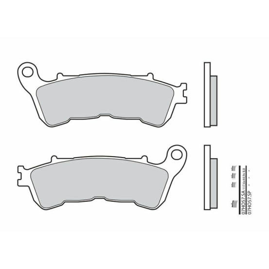 Plaquette de frein BREMBO 07HO57SP métal fritté Route