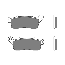 Plaquette de frein arrière BREMBO 07HO60SP métal fritté Route