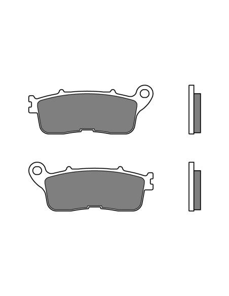 Plaquette de frein arrière BREMBO 07HO60SP métal fritté Route