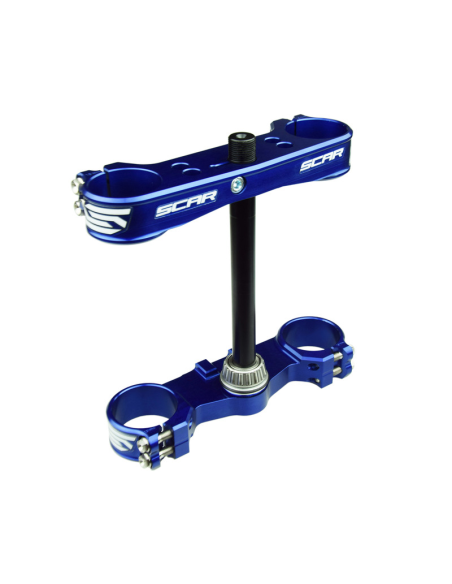 Té de fourche SCAR ACS Husqvarna 85 TC KTM 85 SX OFFSET 16mm Bleu