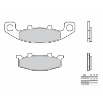 Plaquette de frein avant BREMBO 07KA09SA métal fritté Route