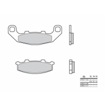 Plaquette de frein avant BREMBO 07KA11SA métal fritté Route