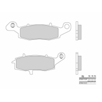 Plaquette de frein arrière BREMBO 07KA15SP métal fritté Route