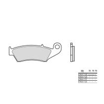 Plaquette de frein avant BREMBO 07KA17LA métal fritté Sinter Route