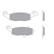 Plaquettes de frein BREMBO route métal fritté - 07KA19LA