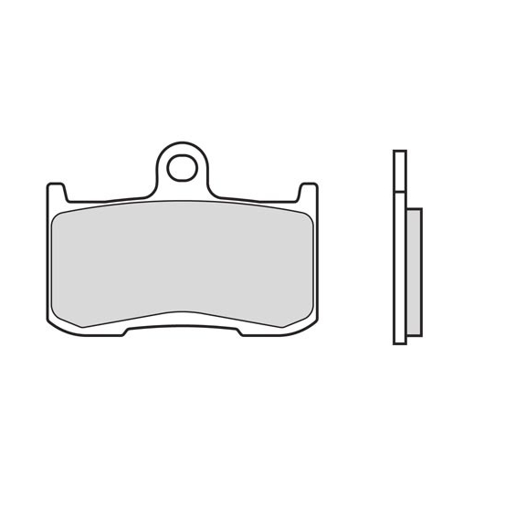 Plaquettes de frein BREMBO route métal fritté - 07KA23LA