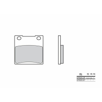 Plaquette de frein BREMBO 07KS0507 organique Route
