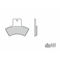 Plaquettes de frein BREMBO 07PO04SD métal fritté Quad