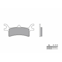 Plaquette de frein arrière BREMBO 07PO06SX métal fritté Quad