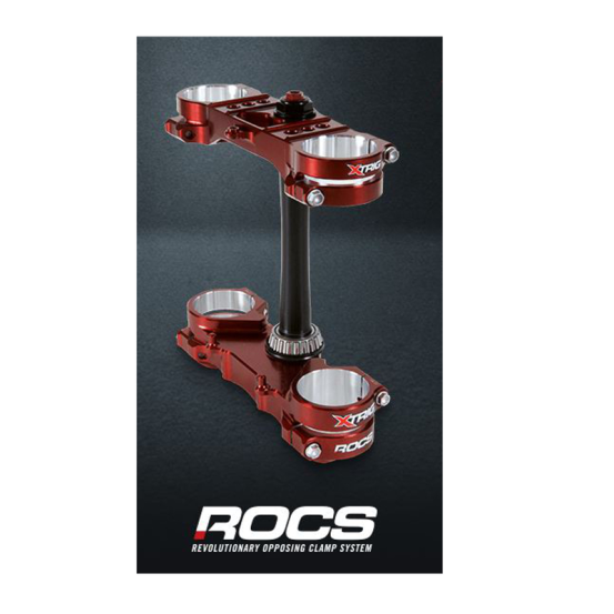 Té de fourche ROCS XTRIG KTM SX/SXF semi usiné OFFSET 20-22 fourche Kayaba