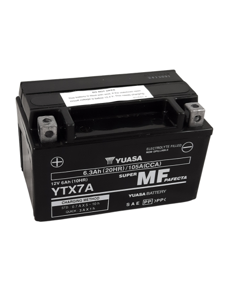 Batterie YUASA YTX7A FA sans entretien activée usine