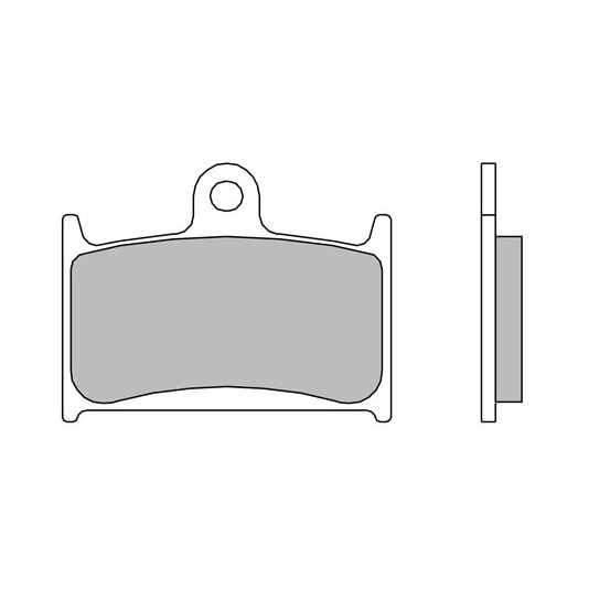 Plaquettes de frein BREMBO route métal fritté - 07SU14LA