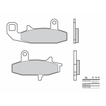 Plaquette de frein avant BREMBO 07SU1509 organique Route