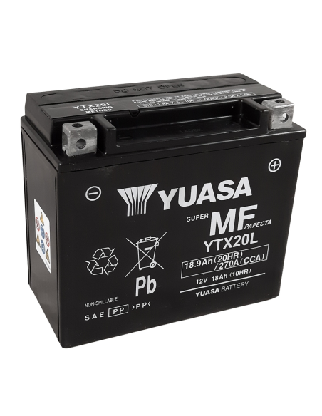 Batterie YUASA YTX20L FA sans entretien activée usine