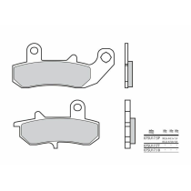 Plaquette de frein arrière BREMBO 07SU17SP métal fritté Route