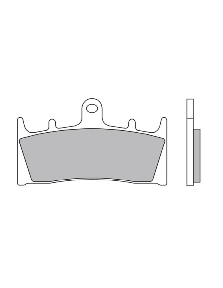 Plaquettes de frein BREMBO route métal fritté - 07SU19LA