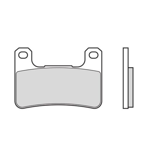 Plaquettes de frein BREMBO route métal fritté - 07SU27LA