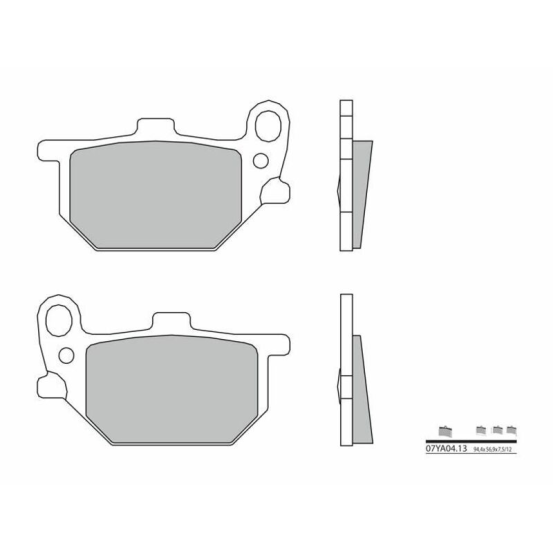 Plaquettes de frein BREMBO 07YA0413