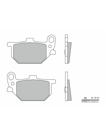 Plaquettes de frein BREMBO 07YA0413