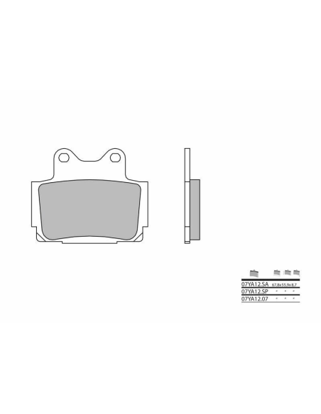 Plaquette de frein BREMBO 07YA1207 organique Route