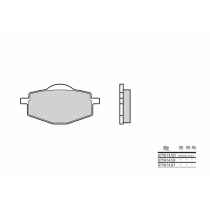 Plaquette de frein BREMBO 07YA14SX métal fritté Cross