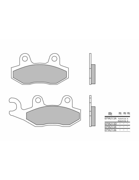Plaquette de frein BREMBO 07YA2106 organique Quad