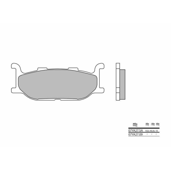 Plaquette de frein avant BREMBO 07YA2709 organique Route