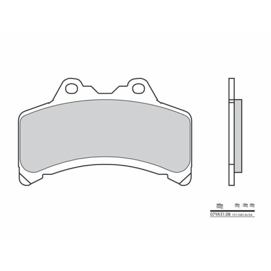 Plaquette de frein avant BREMBO 07YA3108 organique Route