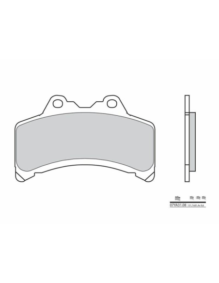 Plaquette de frein avant BREMBO 07YA3108 organique Route