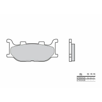 Plaquette de frein avant BREMBO 07YA3408 organique Route