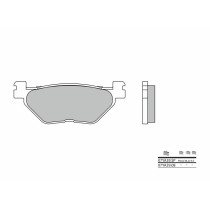 Plaquette de frein arrière BREMBO 07YA39SP métal fritté Route