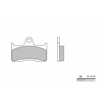 Plaquette de frein arrière BREMBO 07YA45SD métal fritté Quad