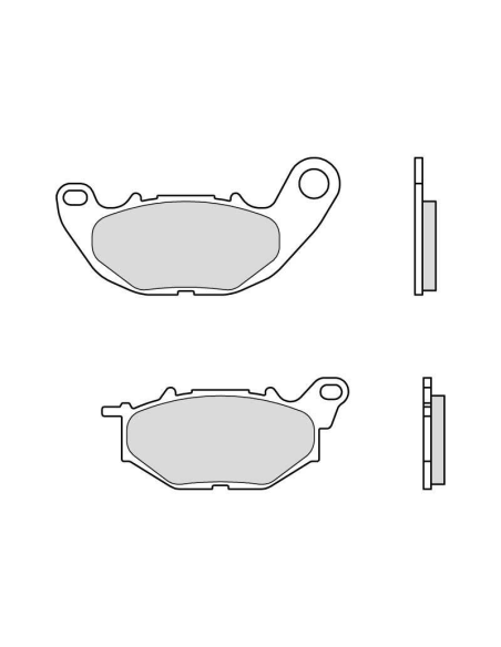 Plaquette de frein avant BREMBO 07YA52SA métal fritté Route