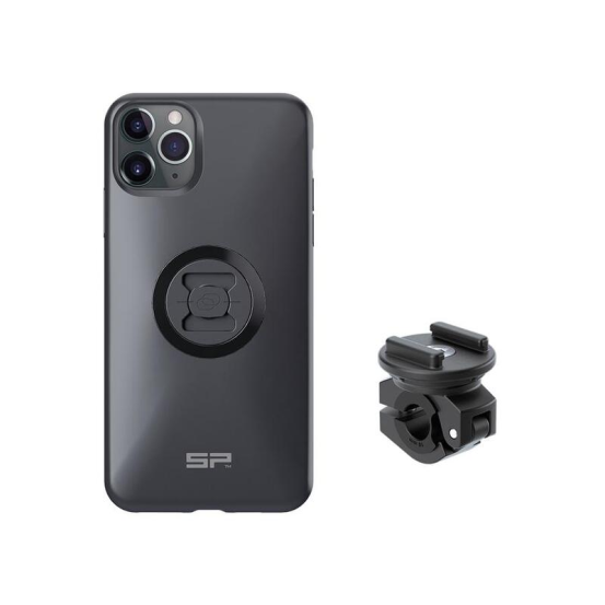 Pack complet support de téléphone SP-CONNECT moto-scooter - fixation sur rétroviseur - iPhone 11 Pro Max