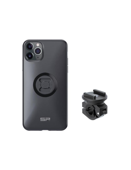 Pack complet support de téléphone SP-CONNECT moto-scooter - fixation sur rétroviseur - iPhone 11 Pro Max
