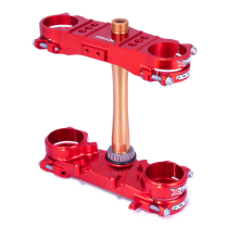 Té de fourche ROCS XTRIG Honda 250 CRF R 2022-2026 / 450 CRF-R 2021-2026 OFFSET 22 Rouge