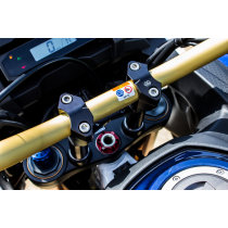 Pontets de guidon ajustables GILLES TOOLING 2DGT - Noirs - HONDA Africa Twin 1100 CRF 2020-