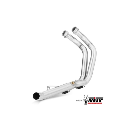 Collecteur d'échappement décatalysé MIVV compatible silencieux origine - YAMAHA 700 Ténéré 2019-