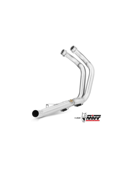 Collecteur d'échappement décatalysé MIVV compatible silencieux origine - YAMAHA 700 Ténéré 2019-